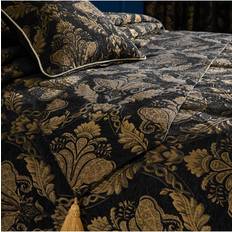 Tablecloths Paoletti Shiraz Jacquard Bed Runner Tablecloth Black