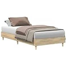 vidaXL Sengestel Uden Madras 90x200 cm Konstrueret Træ Sengeramme
