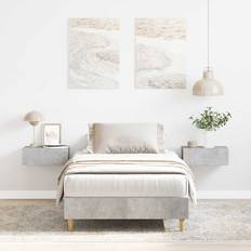 Beds & Mattresses vidaXL Bed Frame No Mattress Concrete Grey 100x200 cm