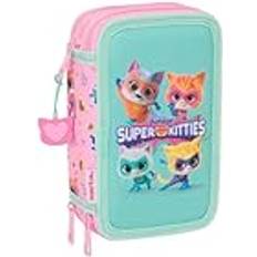 Rosa Ryggsäckar Safta Superkitties Skolväska - Ljusrosa/Pastell Turkos