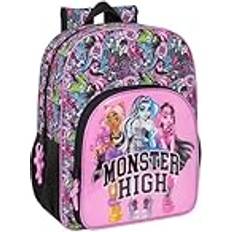 Multifärgade Skolväskor Safta Monster High Drama Skolryggsäck - Flerfärgad