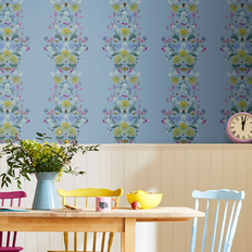 Graham & Brown Perfect Pollinators Haze Blue 10m x 52cm