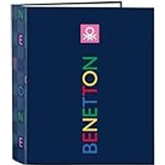 Blue - Women School Bags Safta Folio Folder 4 Rings - Navy