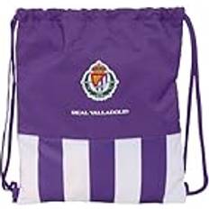 Purple School Bags Safta Large Flat Bag Backpack - Purple/White
