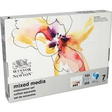 Winsor & Newton Blandede Medier Akvarellsett Med 7