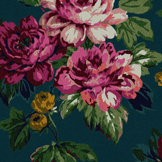 Graham & Brown Florals - Green Wallpapers Graham & Brown Invite Floral Peacock Wallpaper 10cm L X 52cm W