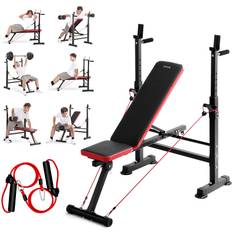 VEVOR 6-in-1 Weight Bench Set 600lbs