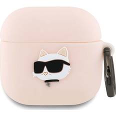 3D Choupette Head Silicone Case for AirPods 4 Pink KLA4RUNCHP
