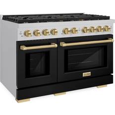 Ranges ZLINE 48 in Autograph Gas Range SGRZ-BLM-48-CB Stainless Steel
