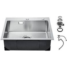 VEVOR 55cm Kitchen Sink Top Mount Basin