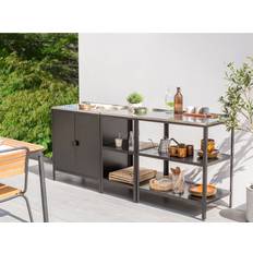 3 Piece Outdoor Kitchen Islands and Cabinet Set
