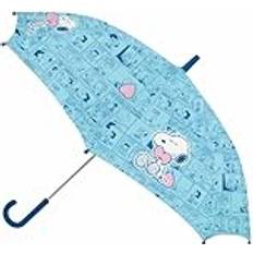 Umbrellas Safta Snoopy Love Manuellt Paraply - Ljusblå