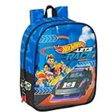 Chest Strap School Bags Safta Hot Wheels Racing School Bag - Blue/Black