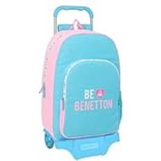 Turquoise School Bags Safta Benetton Unique School Rucksack with Wheels - Pink Turquoise