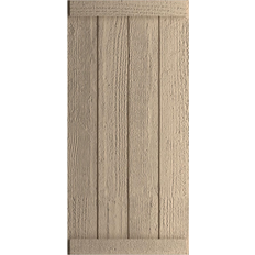 Windows Ekena Millwork TimberThane Woodgrain 22-in W x 64-in H Shutters 2-Pack Timber Window Shutter