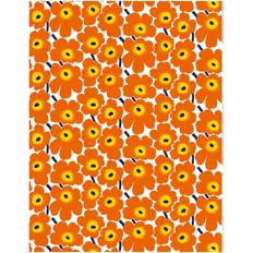 Marimekko Pieni Unikko Tablecloth White, Orange