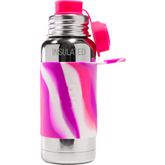 Pura Insulated Pink Swirl Water Bottle 0.475L