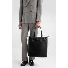 Leather - Men Totes & Shopping Bags Dolce & Gabbana Calfskin Nappa Leather Shopper Black