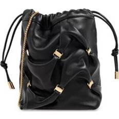 Ferragamo Women Mini Bucket Bag With Vara Bows - Black