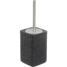 Svart Keramisk Toalettborste 11 x 11 x 33 cm