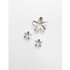 Hair Clips on sale Stradivarius Pack of 3 Floral Hair Clips Grey