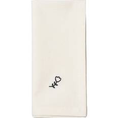 Broste Copenhagen Mai 45x45 cm Cloth Napkin Black, White (45x45cm)