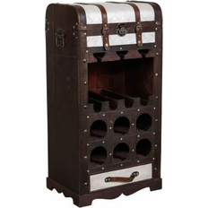 Alexandra House Living Bottle Holder Brown Vinreol 44x85cm