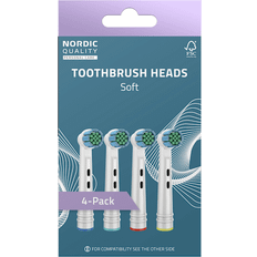 Tandbørstehoved Blød 4-pack