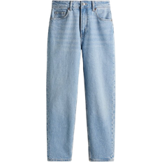 H&M Slim Mom High Ankle Jeans - Palm Denim Blue