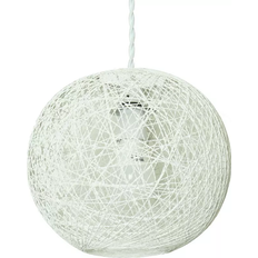 First Choice lighting Wicker White Pendant Lamp ∅ 25.5cm 2pcs