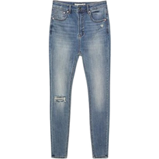 Stradivarius 1400 Regular Waist Skinny Jeans - Denim