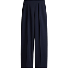 H&M High Waisted Tailored Trousers - Navy Blue