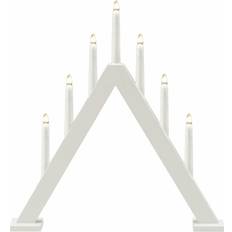 Konstsmide 3931-205LB Matte White Adventsljusstake 45.3cm