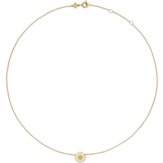 Tory Burch Kira Pendant Necklace - Gold/White