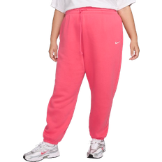 Nike Sportswear Phoenix Fleece Women's High-Waisted Oversized Sweatpants Plus Size - Aster Pink/Sail