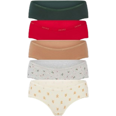 SKIMS Cotton Logo Hipster 5-pack - Spruce Multi