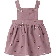 Bestickt Kleider Name It Twill Dress - Elderberry (13237410-1155896)