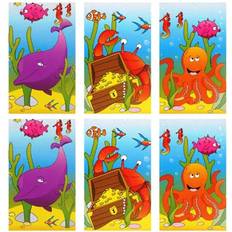 Henbrandt Assorted Sealife Mini Notebooks Pack of 6