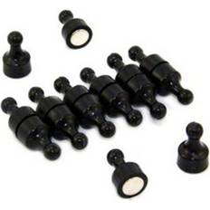 B&Q Black Skittle Magnet 12mm Dia x 21mm Pack of 12