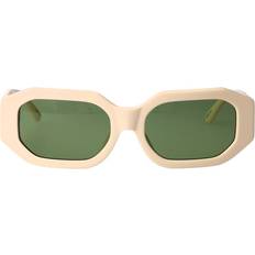 Sunglasses The Attico Blake Sunglasses - Ivory/Silver/Green