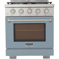 Ranges Kucht 30-in Freestanding Gas Range Oven Stainless Steel, Blue
