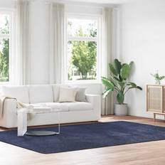 Shaggy Gulvtæppe Navarra 240 x 340 cm Høje Luv Polyester Marineblå
