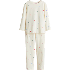 Kinderbekleidung H&M Printed Cotton Pajamas - Cream/Hearts