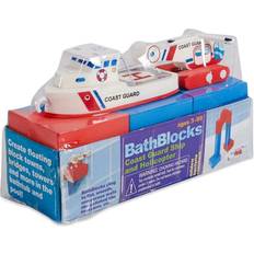 Just Think Toys BathBlocks Coast Guard Boat & Helicopter