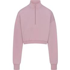 SKIMS Cropped Half Zip Pullover - Dusk