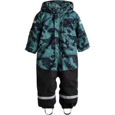 Mädchen Overalls H&M Kid's Waterproof Room-to-Grow Snowsuit - Turquoise/Dinosaurs (1254741001)