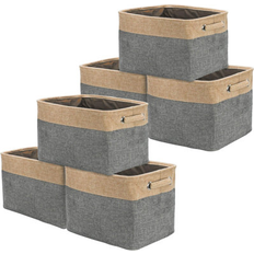 Sorbus Fabric Bins 15 Inch Sturdy Collapsible with 2 Handles Storage Box