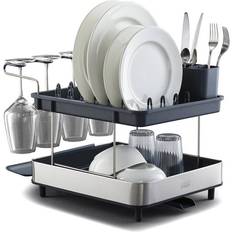 Stainless Steel Dish Drainers Joseph Joseph 2 Tier Rack Dish Drainer 46.5cm