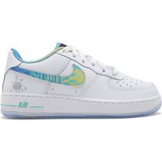 Nike junior air force 1 low Nike Air Force 1 LV8 GS - White/White/Light Menta/Multi-Color