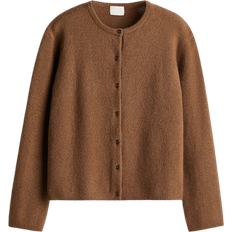 H&M Loose Fit Cardigan - Dark Camel